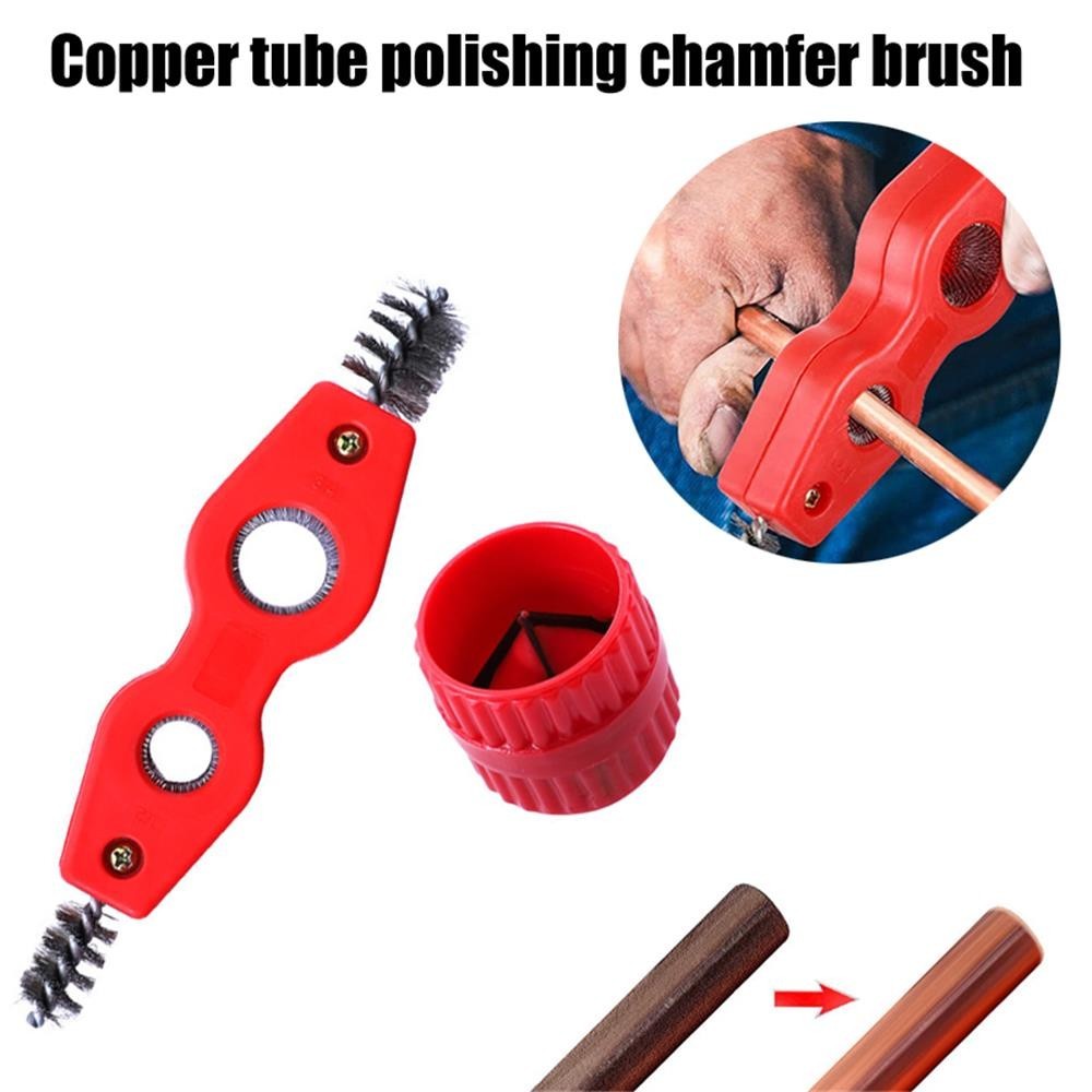 4 in 1 Double-headed Copper Pipe Brush Copper Tube Polishing Inside ...