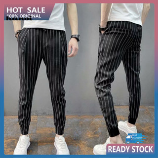 Striped ankle 2025 pants mens