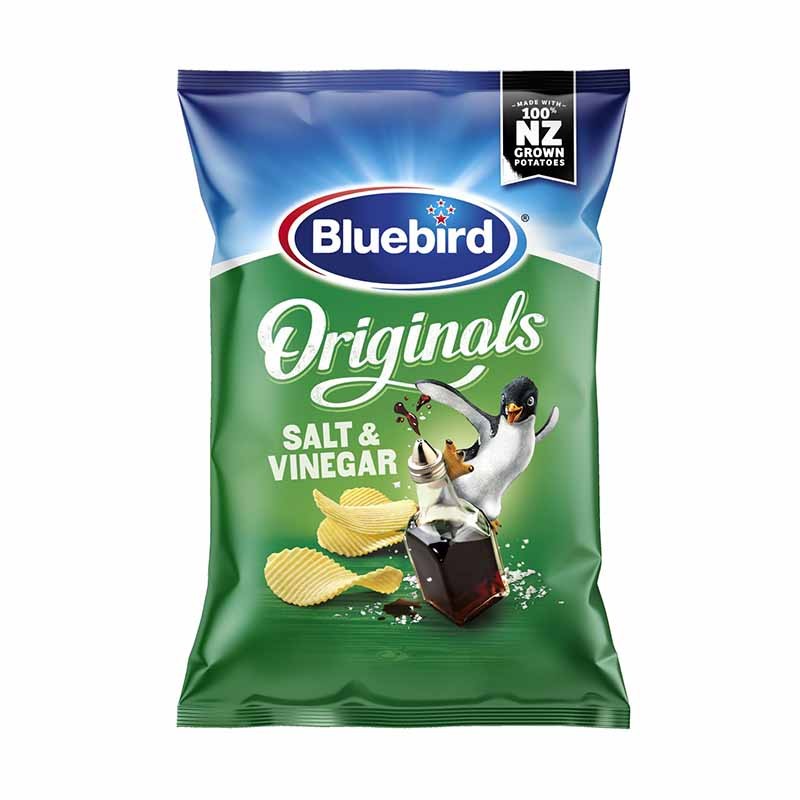 Bluebird Originals Salt & Vinegar Potato Chips (150g) main image 0