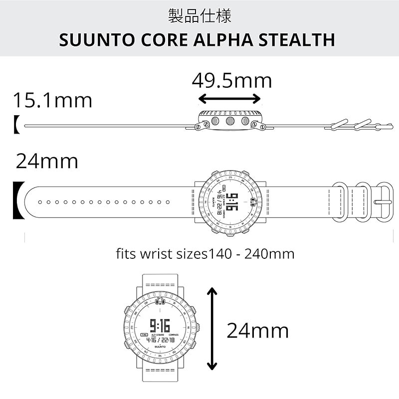 SUUNTO CORE ALPHA Stealth
