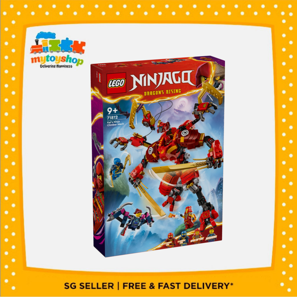 LEGO 71812 Ninjago Kai's Ninja Climber Mech | Shopee Singapore