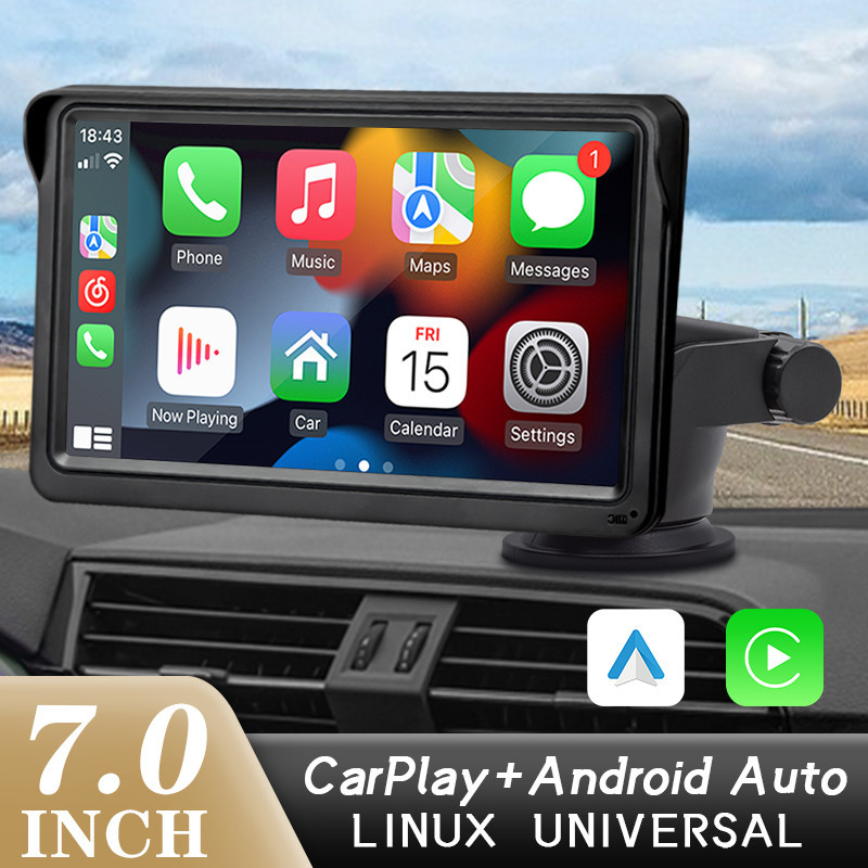 Wireless CarPlay Android Auto Car Radio Multimedia Video Player 7inch ...