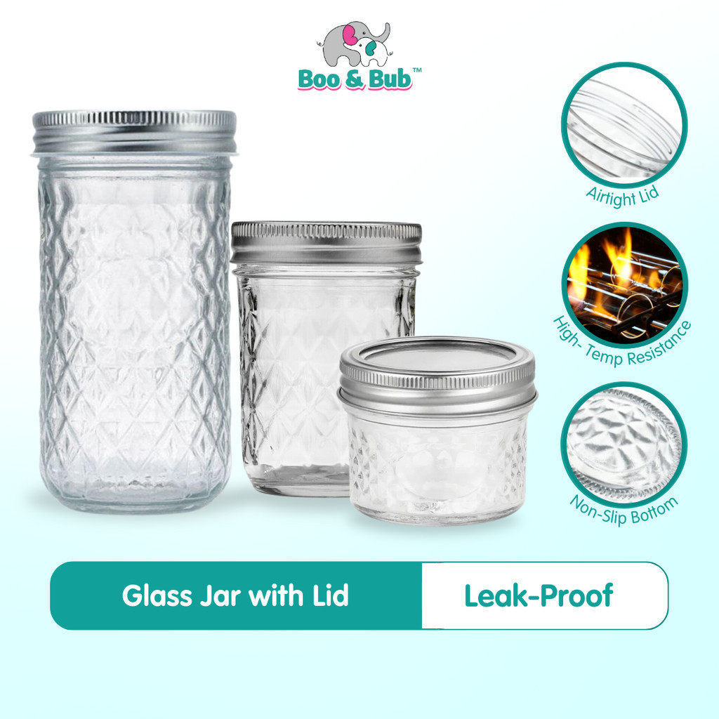 Air Tight Glass Mason Jar With Lid Multifunctional Glass Jar For All Kinds Of Jam And Food 2743