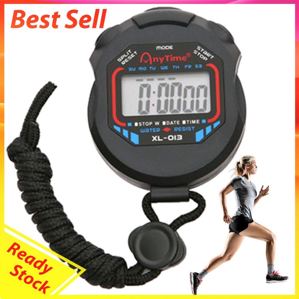 Multi-Function Electronic Stopwatch LCD Display for Fitness Coaches and ...