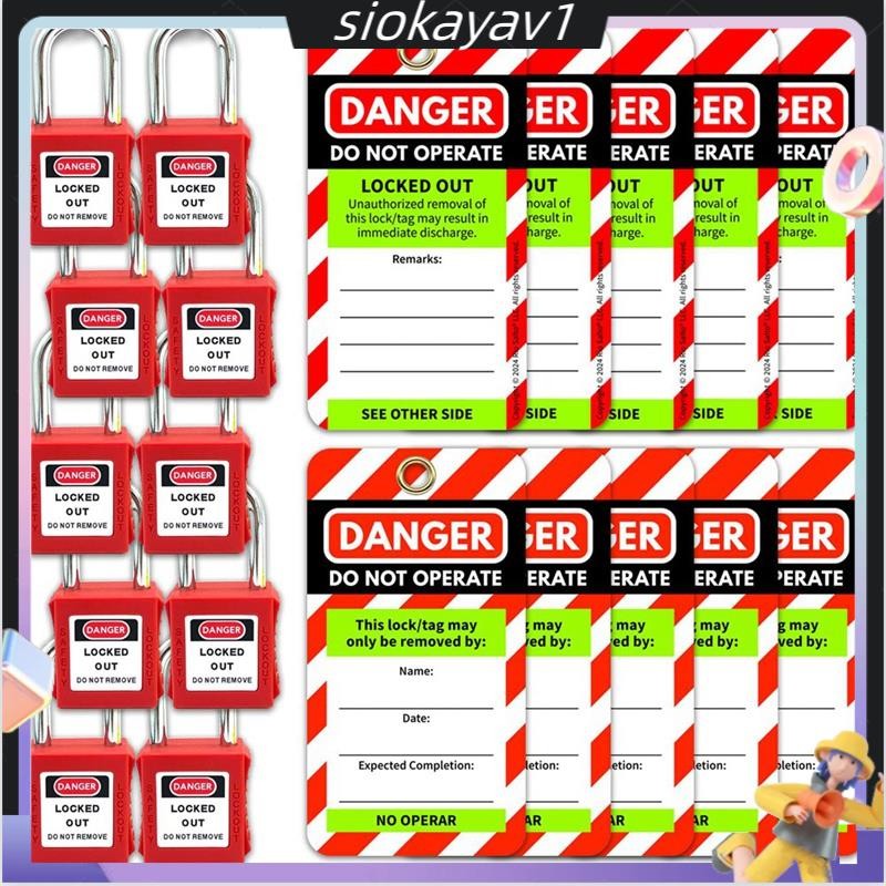 Lockout Tagout Tags and Padlocks Red Safety Tag Easy Identification ...