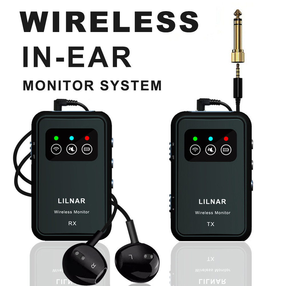 Wireless In Ear Monitor System Stage Return 2.4 G Earphone Rechargeable ...