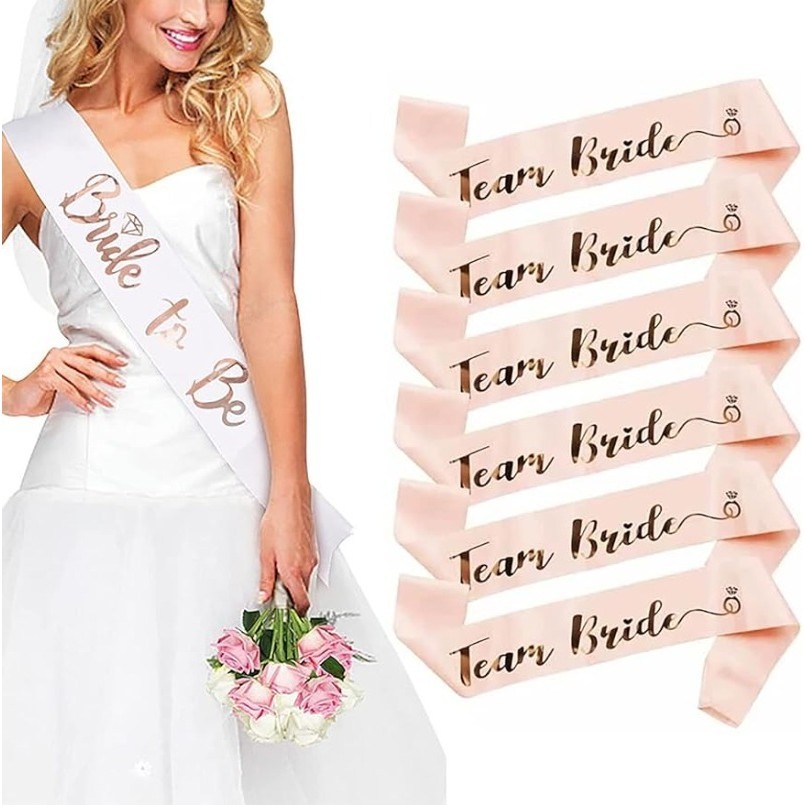 1/5/7Pcs Team Bride Sash, Team Bride Sashes+Bride to Be Sash Bride ...
