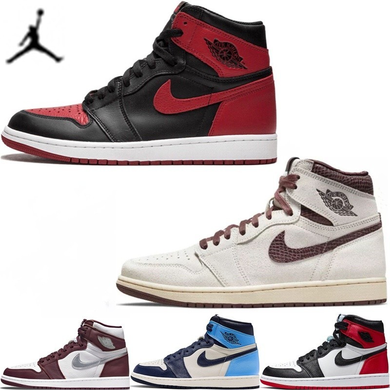red and blue nike shoes high tops