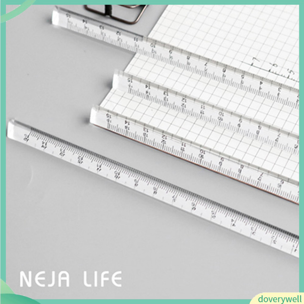 doverywell Scale Ruler Clear Scale Print Long Lasting Transparent