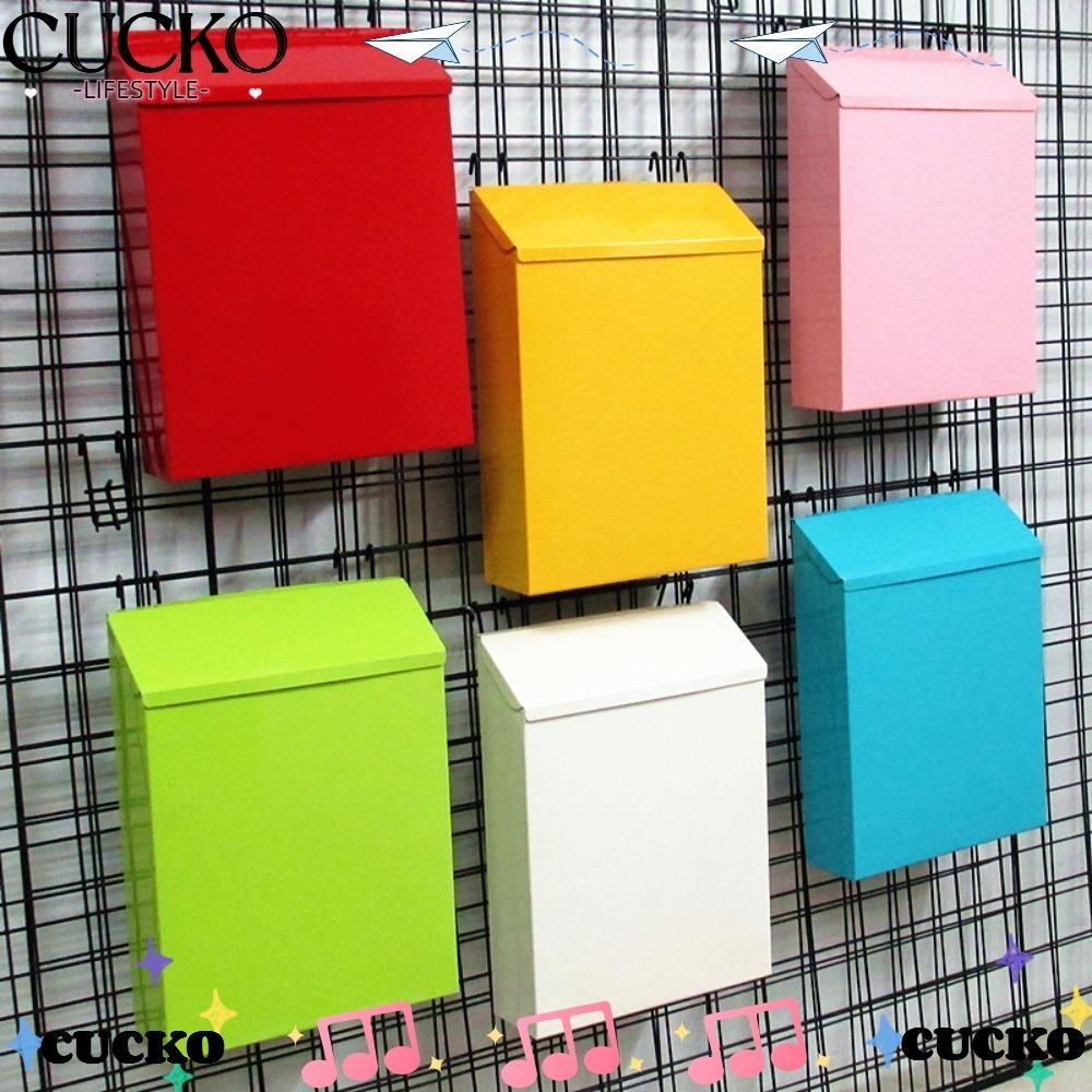 CUCKO Mailbox, Iron Lockable Letter Storage Box, Pastoral Style Cuboid ...