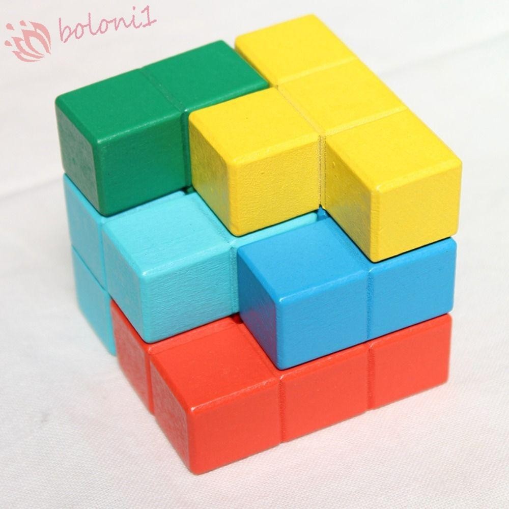 [READY STOCK] Soma Cube Toys, Colorful Wooden Intelligence Development ...