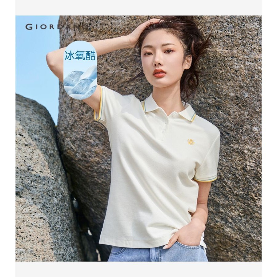 Women Clothes Polo Shirts Casual Cotton Short Sleeve New Fashion T Shirt  Slim Turn-Down Neck Casual Plain Lady Top