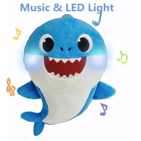 Baby Shark Plush LED Singing Toy Music Doll with English Song Mini LR44 Battery Operated Perfect Hearing Toy Shopee Singapore