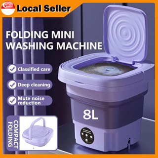 8L Collapsible Washing Machine Mini Washing Machine Portable Washing Machine For Socks Underwear Panties Washer
