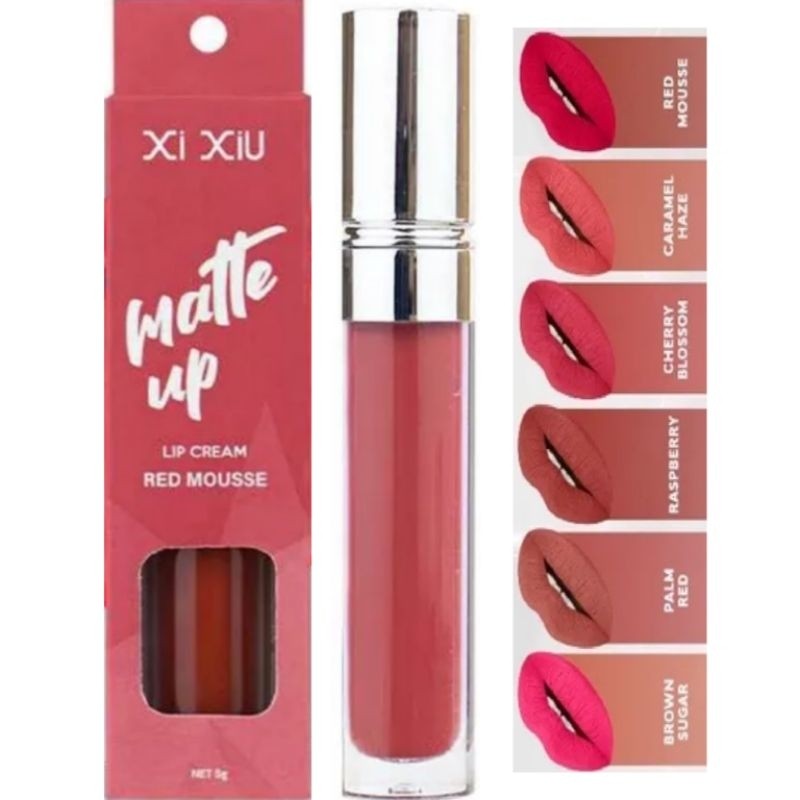 Xi Xiu Matte Up Lip Cream / Merah Jingga Official - Gambar 4
