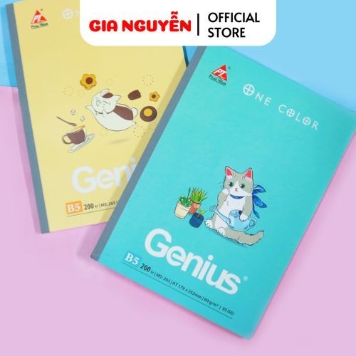 COMBO of 5 Genius One Color bound notebooks - 80/120/200 Pages ...