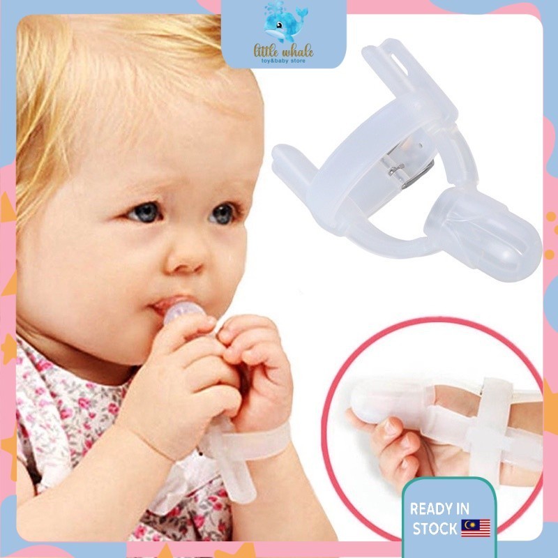 1 Paire Stop Thumbsucking Thumb Sucking Kids Baby Child Finger Guard, Baby Thumb Sucking Stop Finger, Silicone Protecto, Toilettage Baby Thumb Sucking