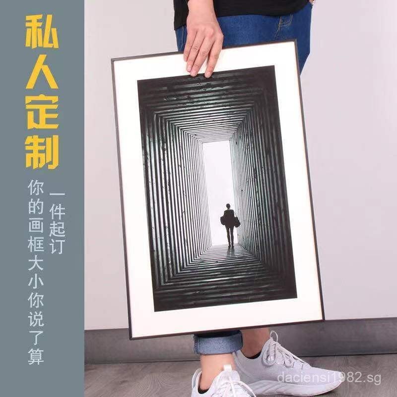 Minimalist Narrow Edge Aluminum Alloy Photo Frame Wall Mount Framing ...