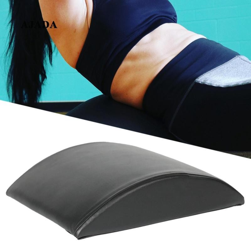 [ Ab Exercise Mat Sit up Pad PU Leather Equipment Stretches Lower Back ...