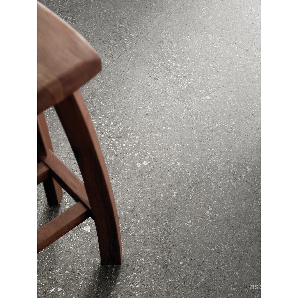Zhiwu Texture Semi-Polished Retro Terrazzo Tile Matte Particle Living ...