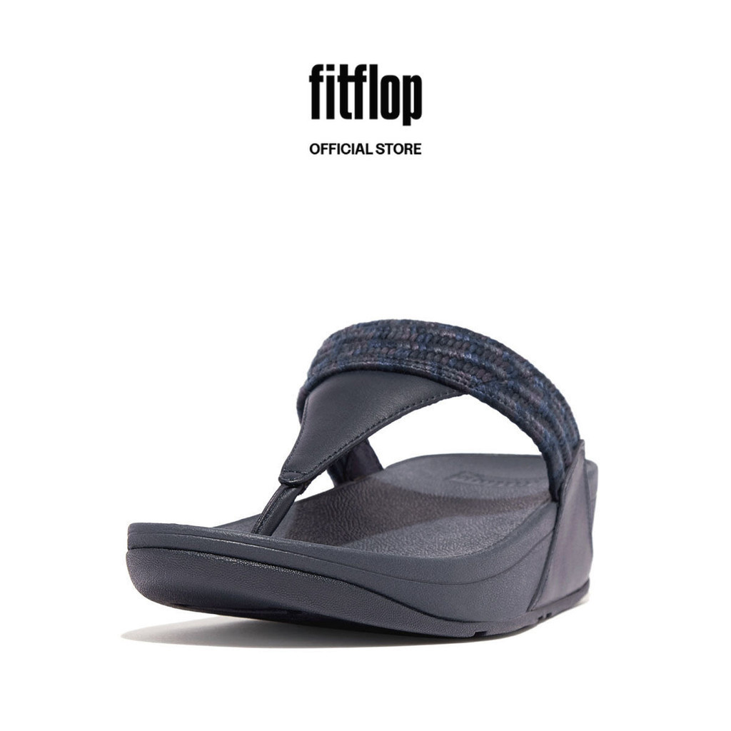 FitFlop LULU Women s Art Webbing Toe Post Sandals Midnight Navy