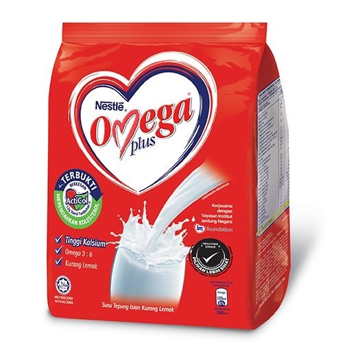 NESTLE Omega Plus Milk Powder 1KG/900G/1.1KG - Original / Chocolate ...
