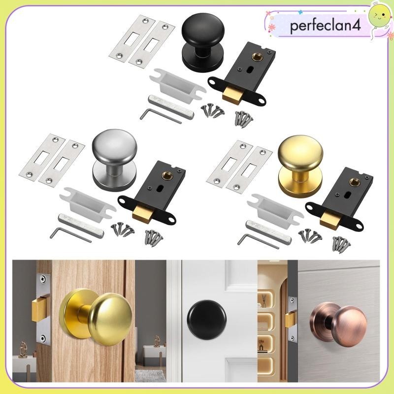 [Perfeclan4] Indoor Passage Keyless Door Knob, Zinc Alloy Single Sided ...