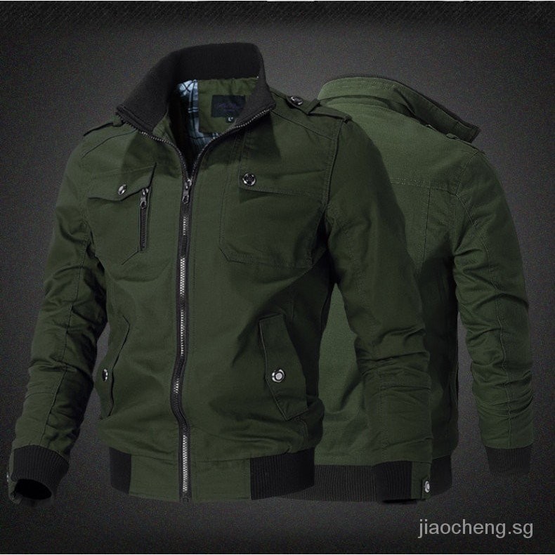 2024 Military Jacket Male Clothing Army Tactical Men s Windbreaker Jacket Outwear New Casacos Zipper Cargo Jackets Mens V6LB Shopee Singapore