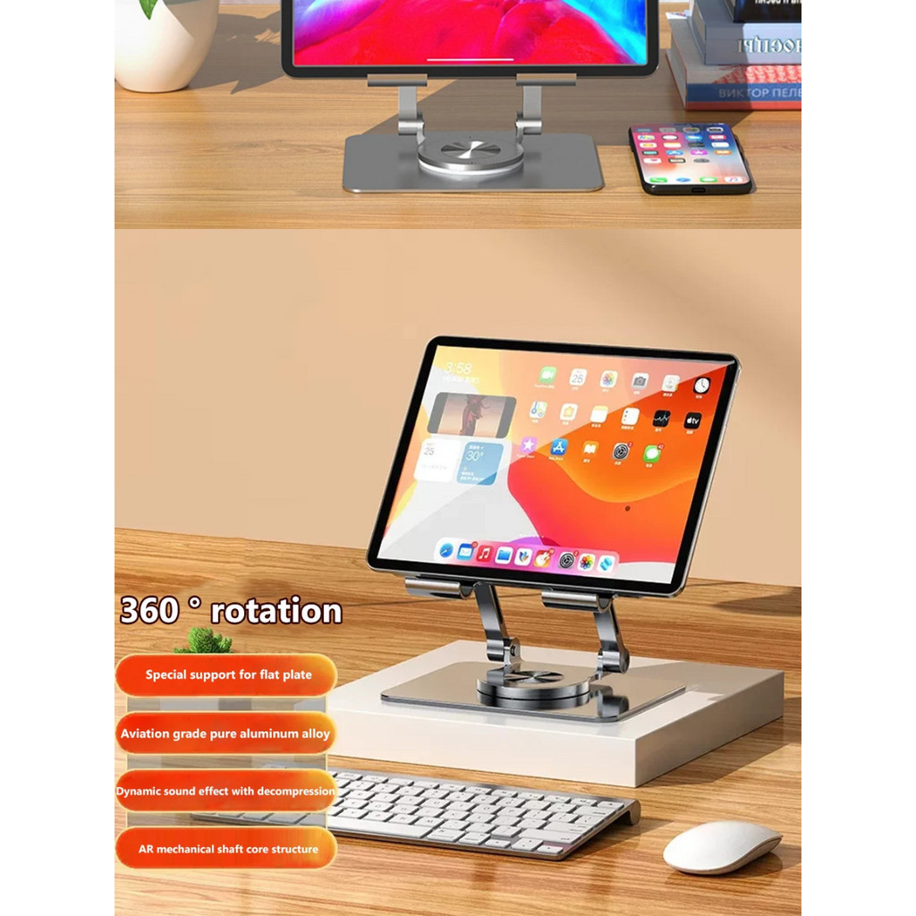 Foldable Mobile Tablet Rack Cool & Compact: Hollowed Design Tablet ...