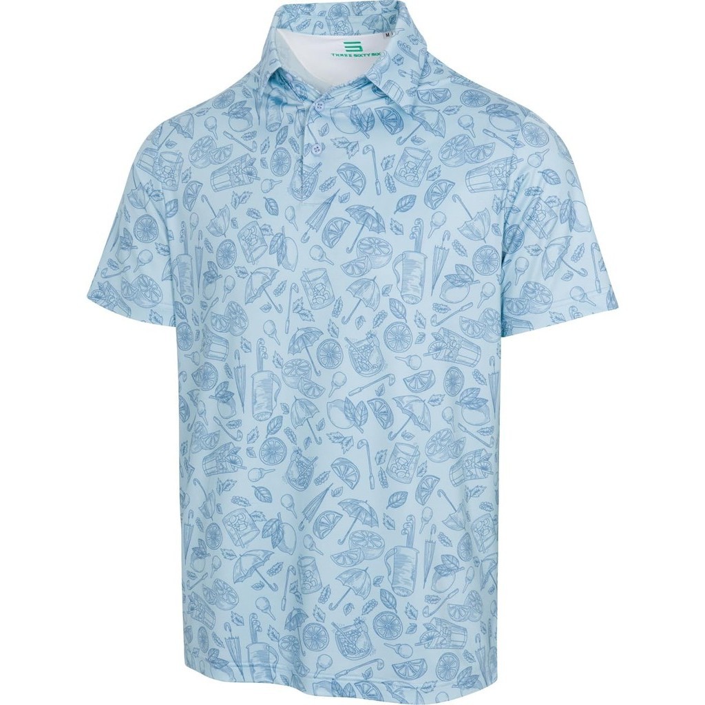 Men Golf Polo Shirt Moisture Wicking Fashion Print Dry Half Sleeve ...