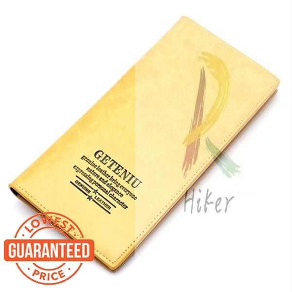 FY7 Yellow wallet lucky men and women long style Japanese and Korean ...