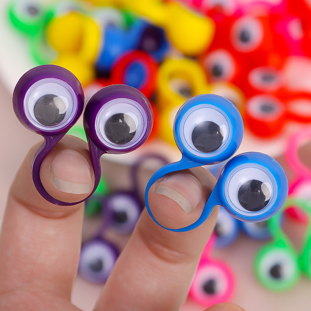 Halloween Witch Fingers Googly Eye Rings Eye Finger Puppets Martian ...