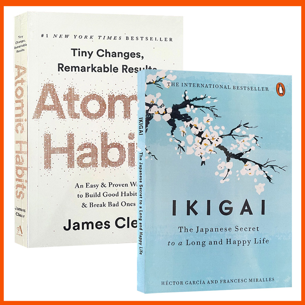 Brand New Inspirational English Books Atomic Habits Ikigai The