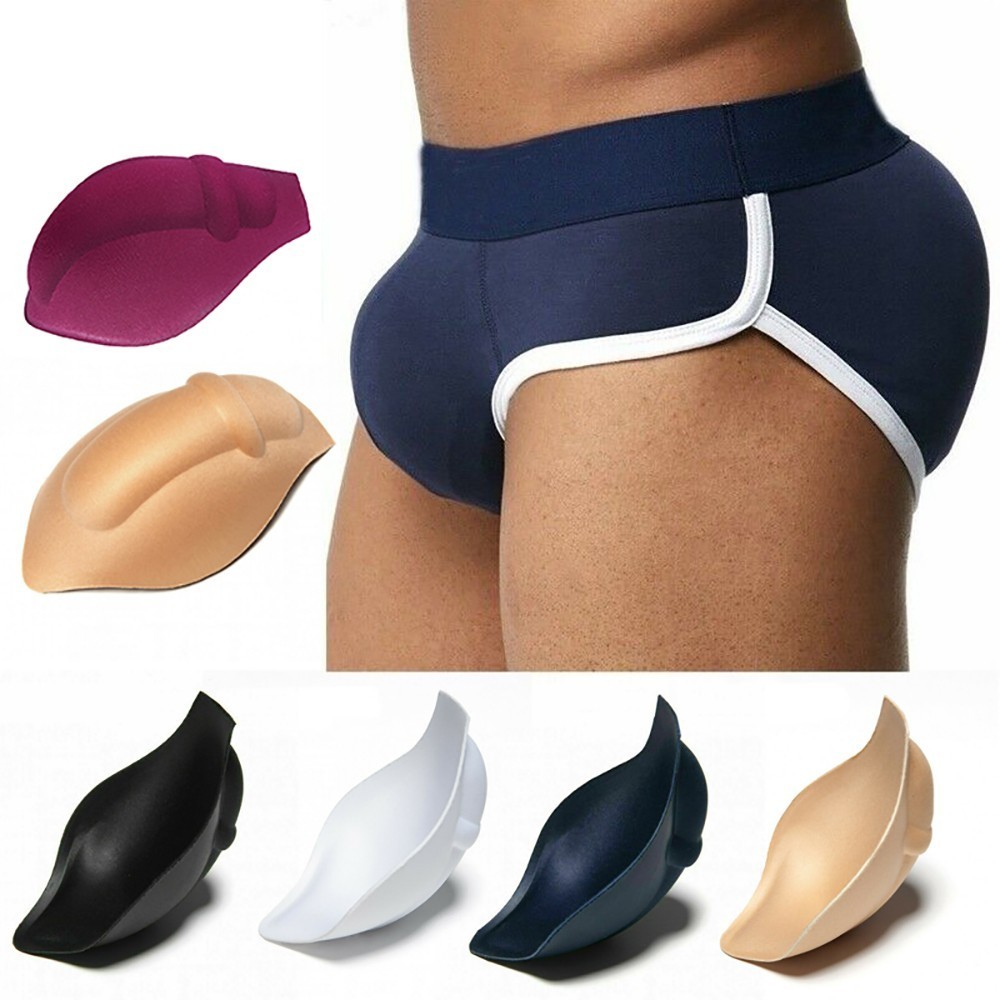 Men's Sponge Pouch Pad Cushion Underwear 3D Cup Bulge Enhancer Swimwear  Briefs 