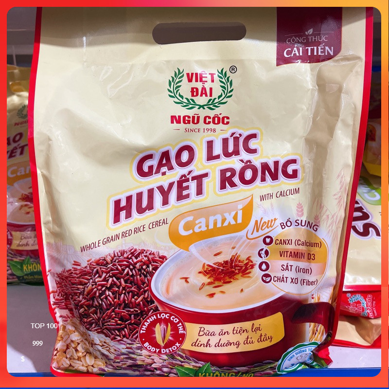 Calcium Corn Milk Cereals, Vietnamese Dragon Blood Brown Rice, Pack