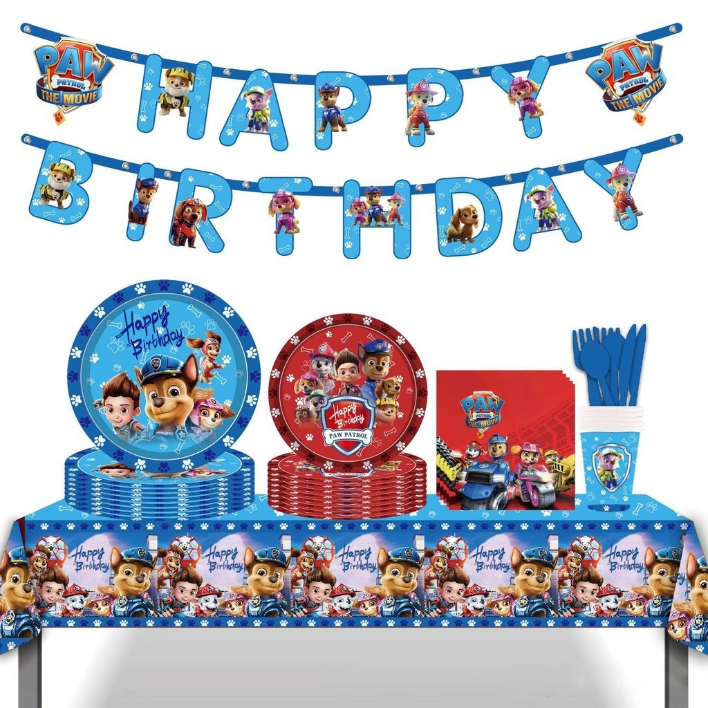 [SG Seller] Paw Patrol Disposable Tableware Partyware Dinner set Cup — free download