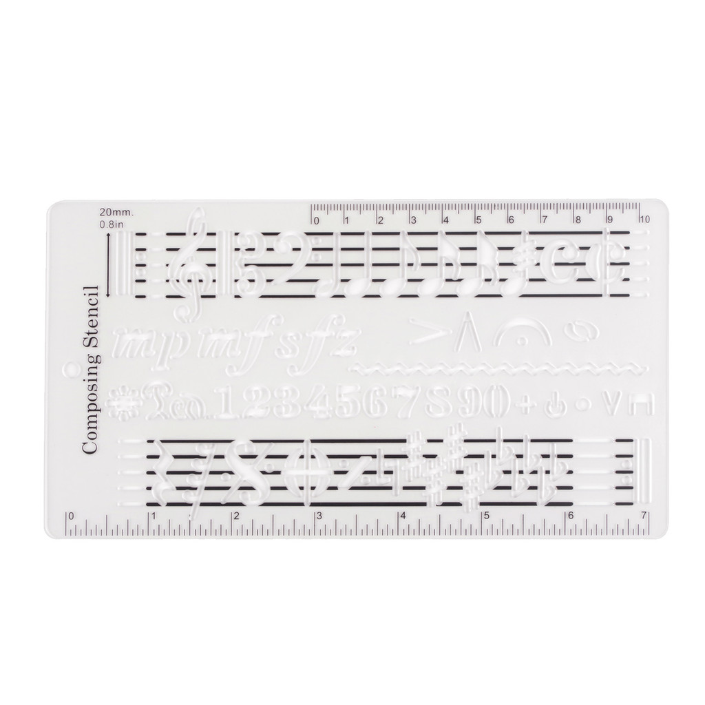 Composer Template Sheet Music Drawing Sheet Ruler Dual Scales Curve ...