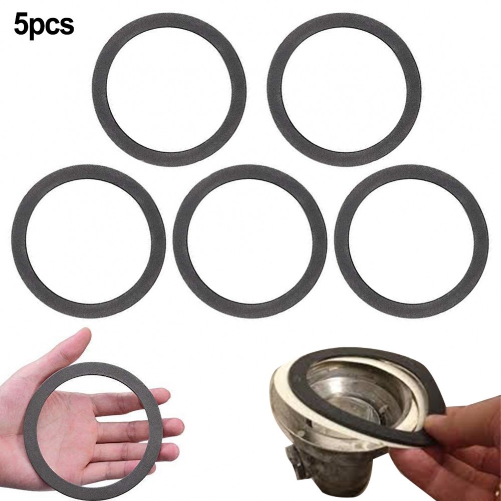 Prevent Leaks with this Rubber Gasket Seal Ring for Sink Strainers 5pc