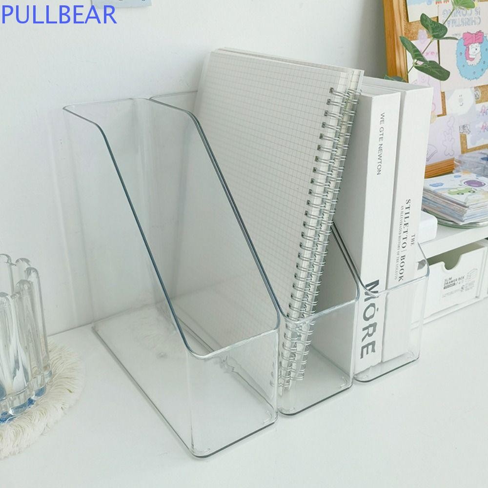PULLBEAR Desk Folder, Transparent PET Vertical File Folder, Filleted ...