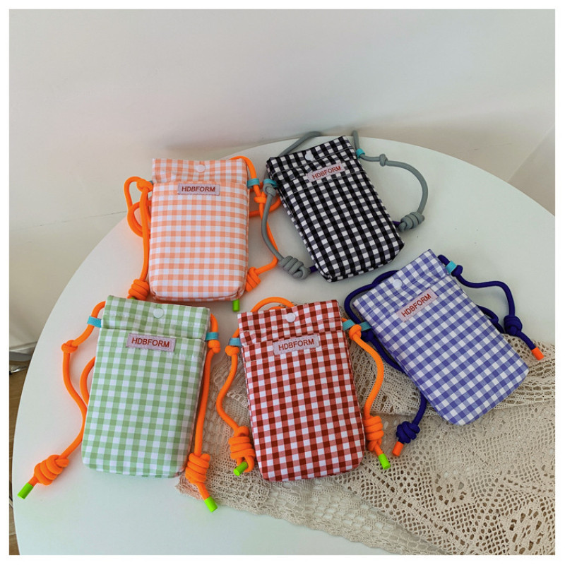 Korean Style Small Square Mobile Phone Bag Messenger Bag Cloth Bag Tote ...