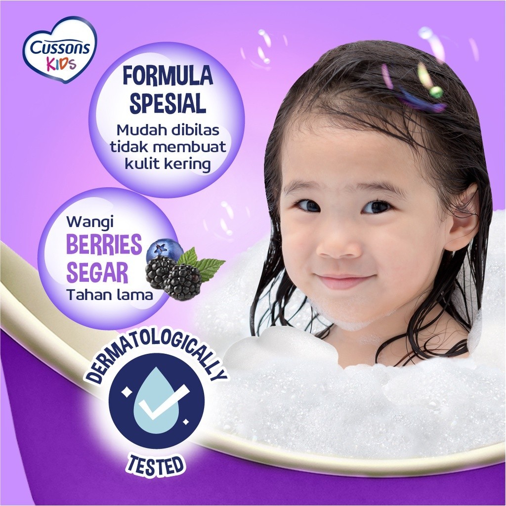 Cussons Kids Body Wash Unicorn Active & Nourish - Sabun Mandi Anak / Merah Jingga Official - Gambar 2