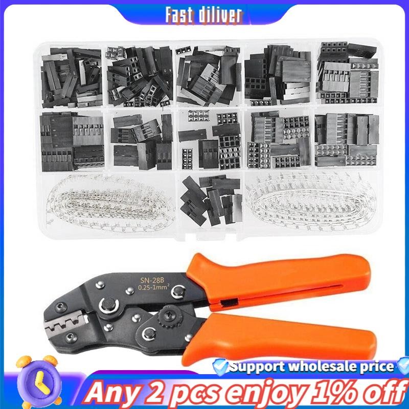 ARCELI Kit 460pcs JST 2,5mm XH 2/3/4/5/6 Pin Con Connettore Maschio e Femmina, Terminale 2.54mm