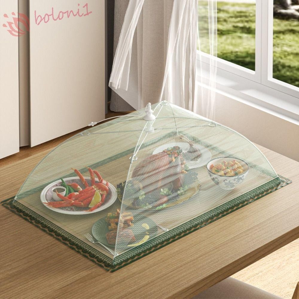 [READY STOCK] Mesh Food Cover, Lace Fabric Umbrella Shape Food Net ...