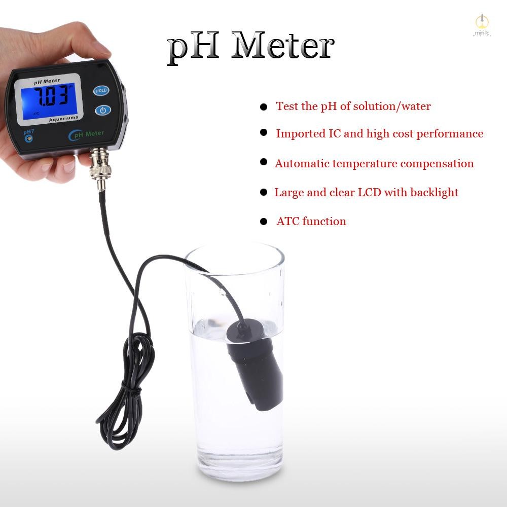 Mini Professional Online pH Meter Water Quality Tester Waterproof Water ...