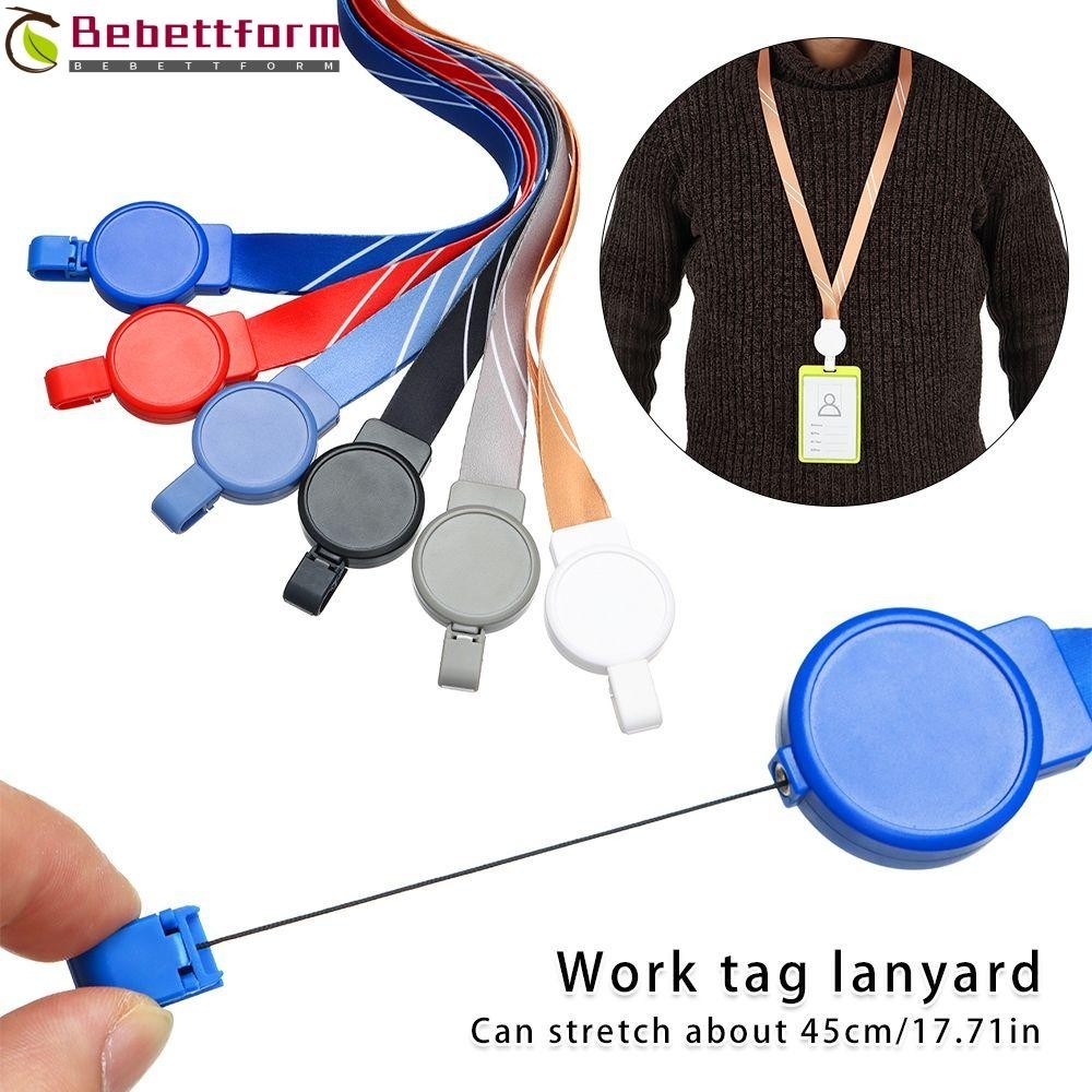 BEBETTFORM Neck Lanyards Quick Release Name Tag Breakaway Detachable