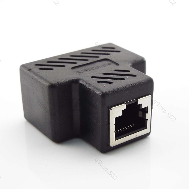 Network Connector 1 To 2 Ways Network Cable Female Distributor Ethernet 