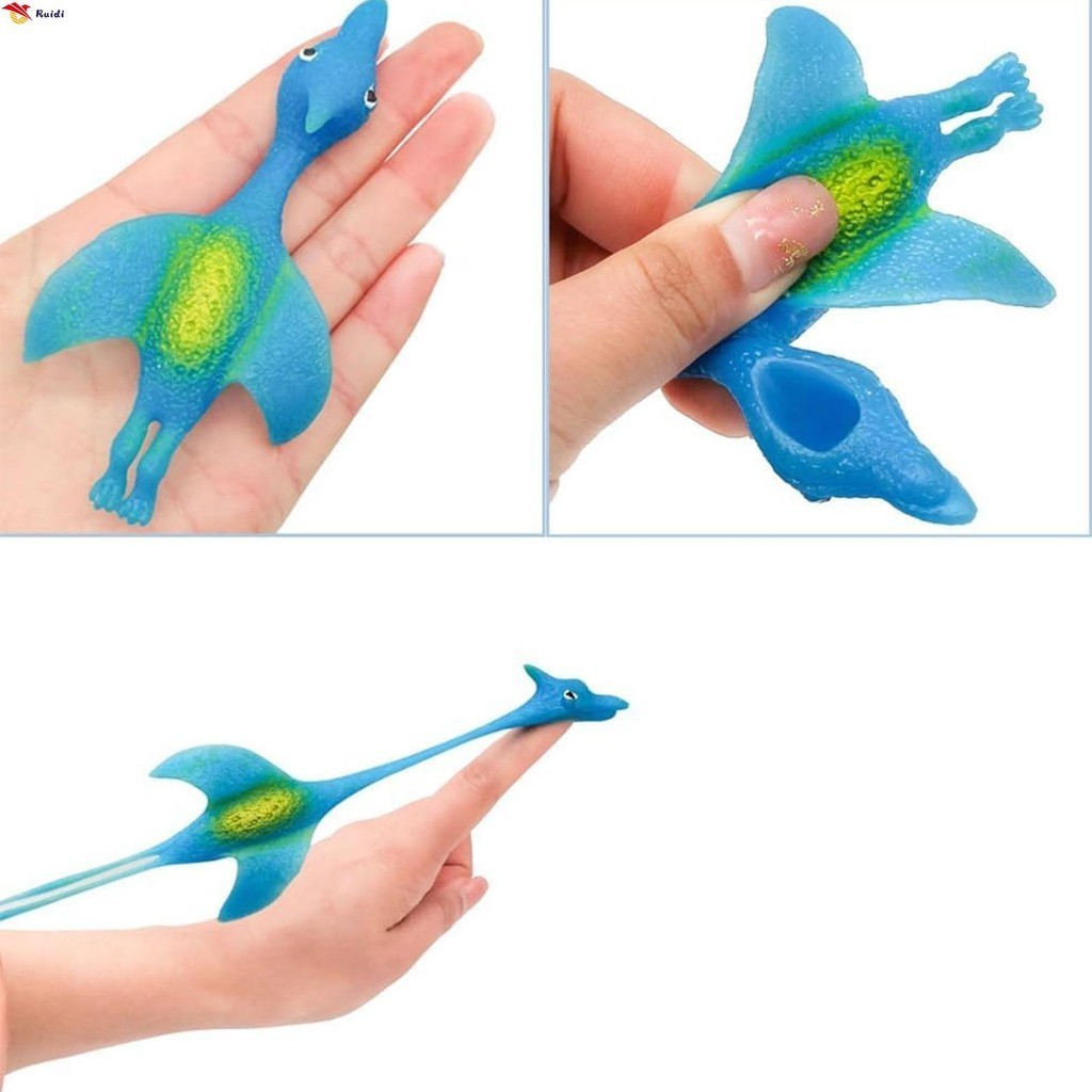 Dinosaur Slingshot Finger Toy Funny Mini Rubber Dino Finger Sling Shot Toys Shopee Singapore 0990