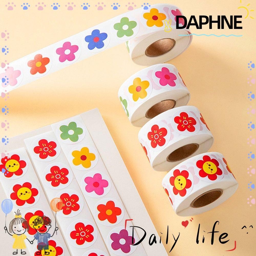 DAPHNE 500Pcs/Roll Kindergarten Stickers, Self-adhesive Little Red ...