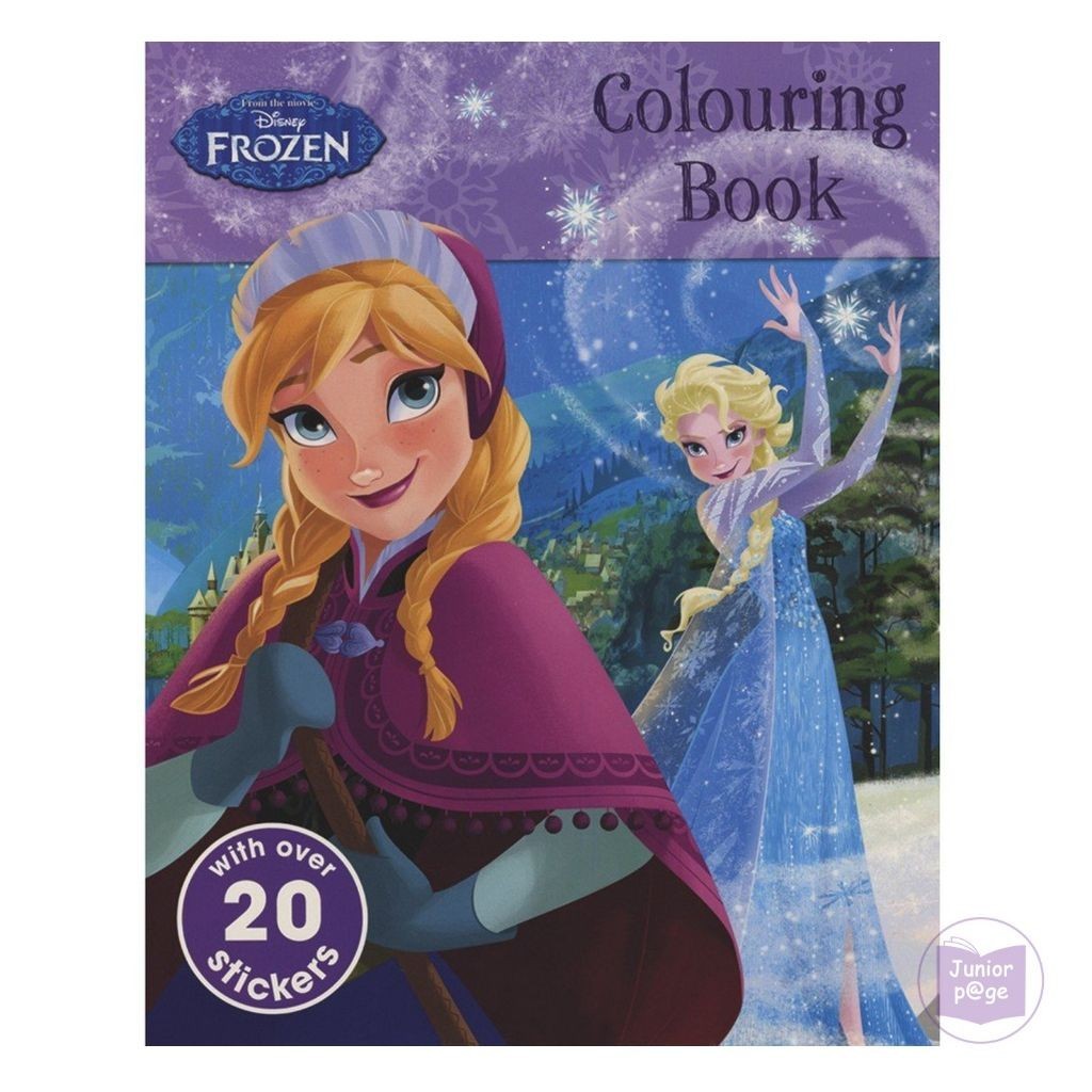 Disney Frozen Colouring Book with over 20 stickers | Shopee Singapore