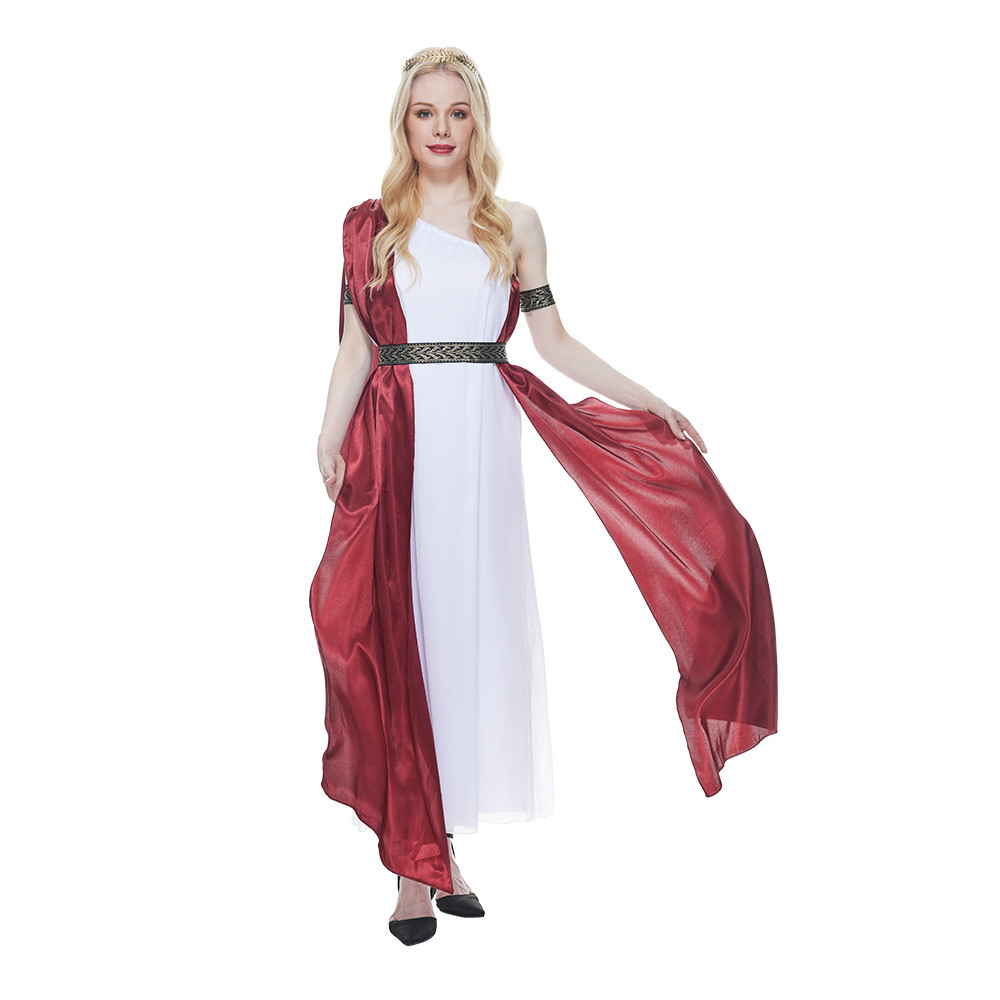 Fast DeliveryWomen s Sexy Roman Empress Costume Beauty Greek Goddess Cosplay Deluxe Dresses Lady Halloween Olympic Queen